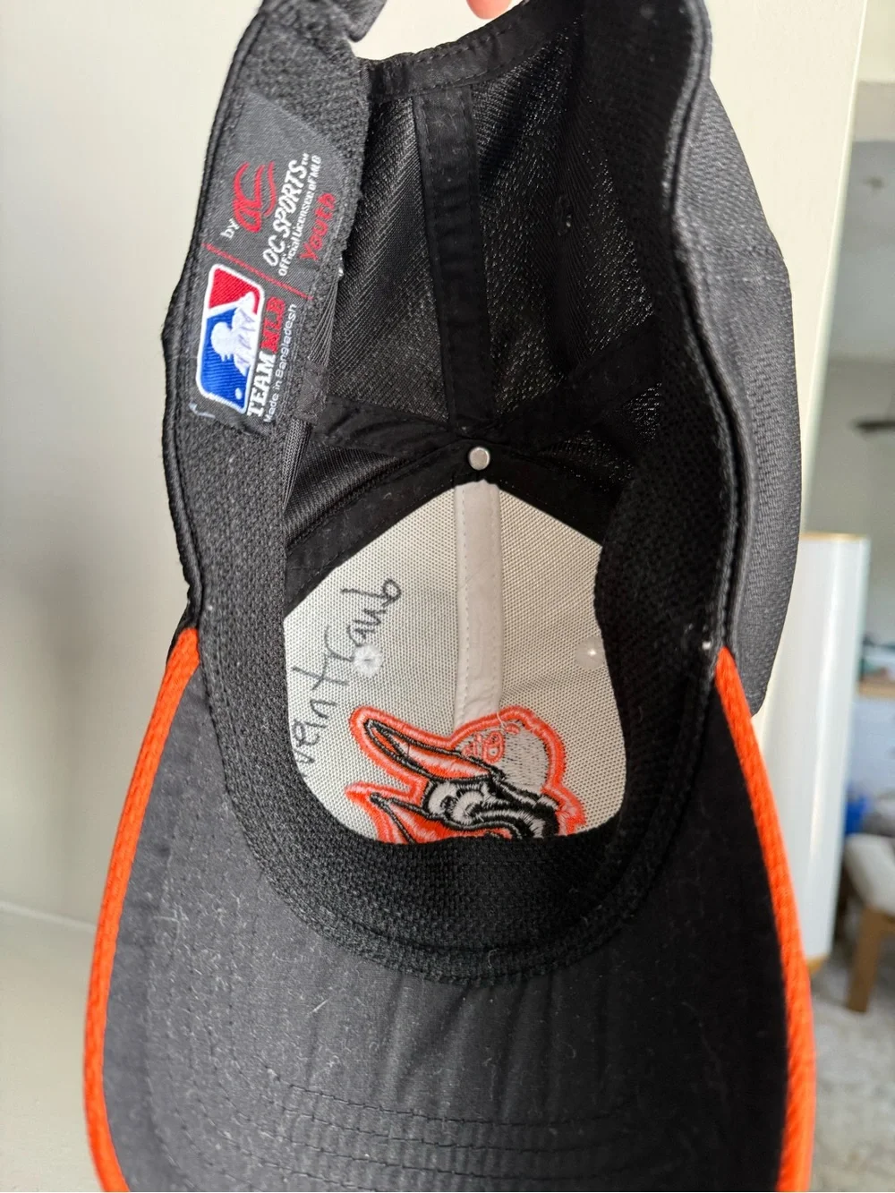 OS Youth Baltimore Orioles Kids Color Block Baseball Cap - Orange/Black/White